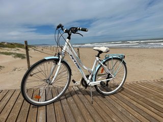 Bicicleta Urbana Ferrini Blanca y Azul