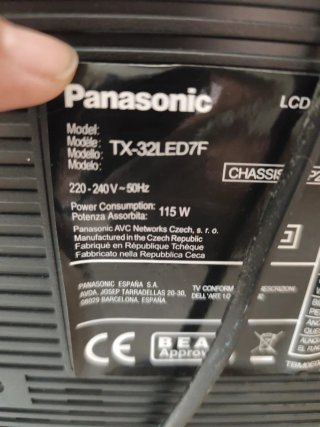 Televisor Panasonic Negro 32 pulgadas