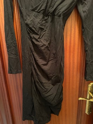 Vestido negro manga larga talla S