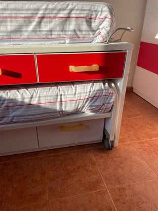 Cama nido doble con colchones