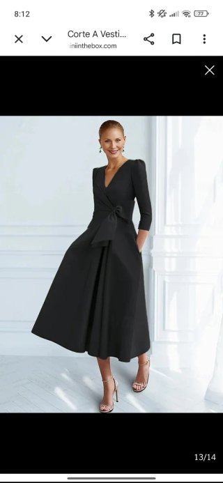 Vestido negro invitada boda