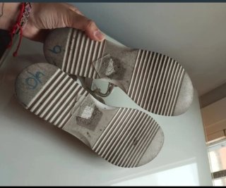 Conjunto de sandalias y cartera esparto