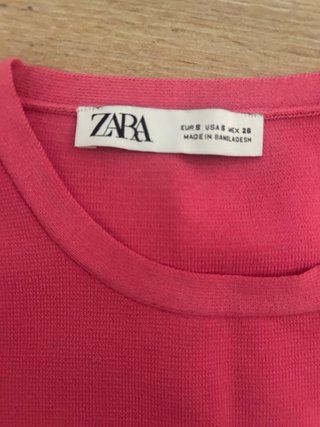 Top Corto Rosa Zara Talla S