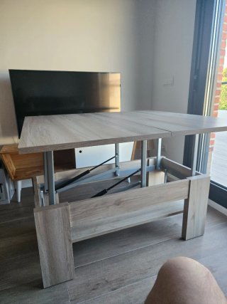 Mesa de centro extensible madera