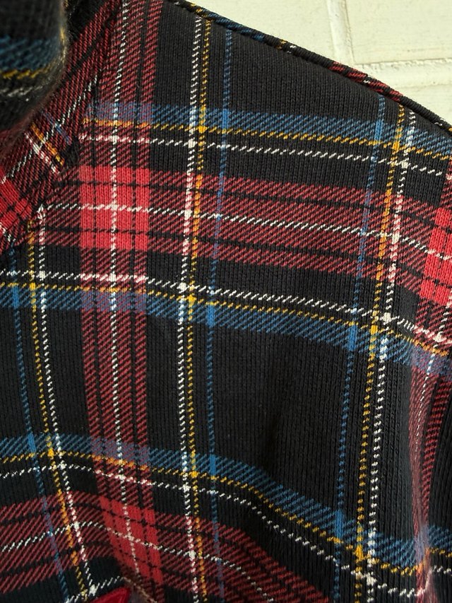 Sudadera cuadros escoceses capucha LEVIS talla XXL