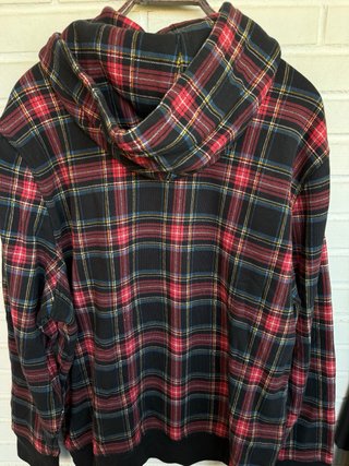 Sudadera cuadros escoceses capucha LEVIS talla XXL
