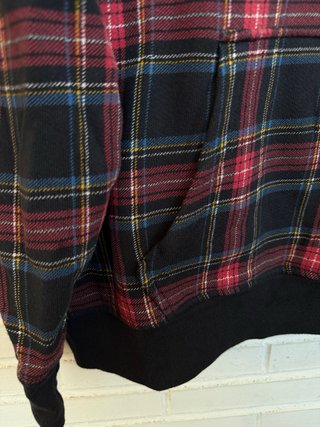 Sudadera cuadros escoceses capucha LEVIS talla XXL