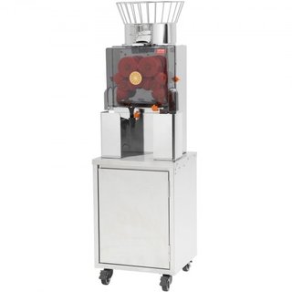 Extractor de Jugo de Naranja Comercial, Extractor de Jugo Automático de 120W con Grifo de Agua, Máquina de Jugo de Acero Inoxidable 25 Naranjas/Minuto, con Caja de Filtro Extraíble, Cubierta de PC...