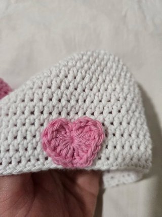 Pack 2 gorritos de bebé hechos a mano/ 0-3 meses