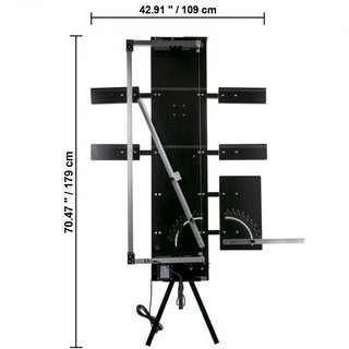 Máquina de Corte de Poliestireno Cortador de Espuma de 42 cm de Grosor Máx. Cortador de Espuma de 115 cm de Longitud Cortador de Espuma de Alambre Caliente de 0-90° Cortador de Poliestireno con Se...