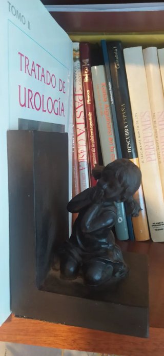 Par de sujetalibros negros