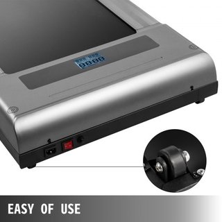 Caminadoras Bajo Escritorio Caminadoras para Correr, Caminadora LED para Correr en Casa con Control Remoto, Caminadora Slim Portátil para Ejercicio en Interior con Velocidad de 1-6.0 km/h (Plata, ...