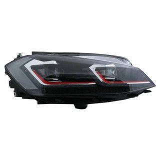 Faros delanteros Red edition Led para VW Golf 7.5