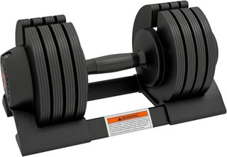 Conjunto de Pesas de Gimnasio, Conjunto de Mancuernas Ajustables para Brazos con Base de Almacenamiento y Mango Antideslizante, Pesas de Mancuernas, para Entrenamiento de Fitness en Casa y Gimnasi...