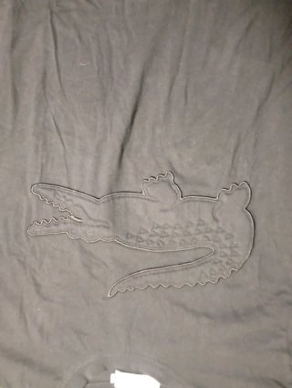Camiseta Lacoste Negra Cocodrilo