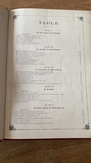 Sapho Alphonse Daudet J. Massenet Parigi 1897