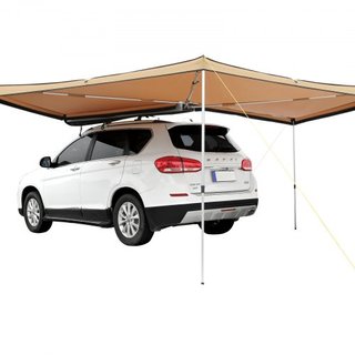 Toldo para Vehículos 270 Grados, Toldo Lateral Retráctil de 8.2' de Altura para Automóviles, Toldo para Automóviles PU3000mm UV50+ con Bolsa de Almacenamiento Impermeable, Adecuado para Camiones, ...