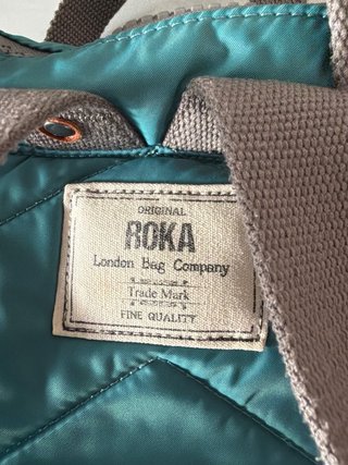Mochila Roka pequeña verde/turquesa