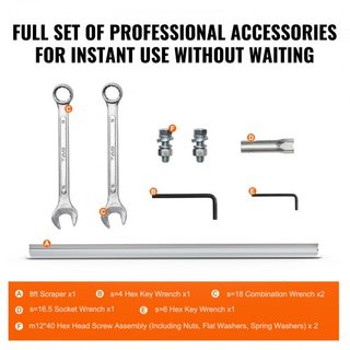 Gas Concrete Power Screed, con juego de barra recta de borde de aluminio de 2445 mm, motor vibratorio de acabado de cemento de 4 tiempos con mangos ajustables en altura, herramientas de concreto d...