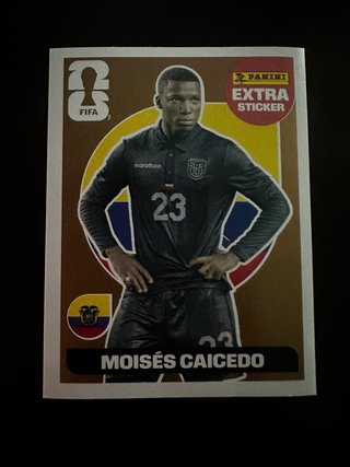 Cromo Moisés Caicedo Extra Sticker Bronce