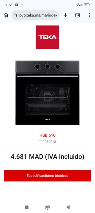 Horno Teka HSB 610