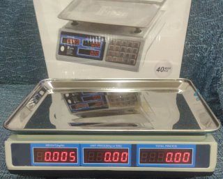 Báscula Digital LED 40kg a batería y a luz NUEVA