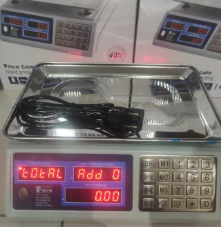 Báscula Digital LED 40kg a batería y a luz NUEVA