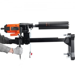 Máquina de Perforación de Núcleo de Diamante, Soporte de Perforación de Concreto, Ruedas, 3200W, 750RPM