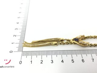 E468857-0 CADENA ORO 18K CON CIRCONITA 28CM