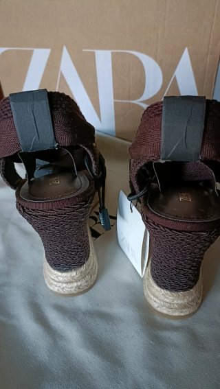 Alpargatas Zara Marrón Chocolate Talla 39