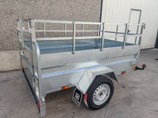 NUEVO: Remolque 750 kg 208X133X50 + barandillas