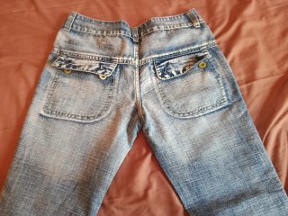 Pantalones vaqueros vintage tiro bajo