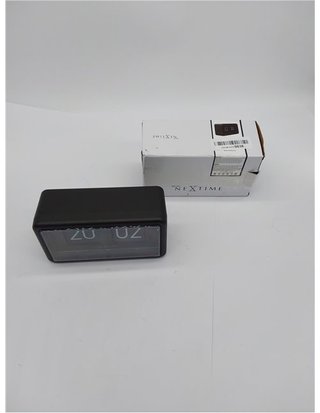 NeXtime 5228ZW Flip Digital Reloj de Mesa - Negro - 18 x 10 x 7 cm
