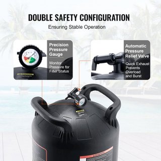 Filtro de piscina de cartucho, filtro de piscina subterránea de 30 m², sistema de filtración de piscina sobre el suelo con filtro mejorado y a prueba de fugas, para jacuzzis, spa, piscina inflable