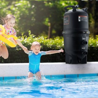 Filtro de piscina de cartucho, filtro de piscina subterránea de 30 m², sistema de filtración de piscina sobre el suelo con filtro mejorado y a prueba de fugas, para jacuzzis, spa, piscina inflable