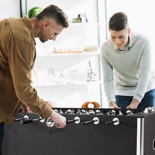 Mesa de Futbolín, Mesa de Futbolín de Tamaño Estándar de 55 pulgadas, Mesa de Futbolín de Tamaño Completo para el Hogar, la Familia y la Sala de Juegos, Fútbol con Juego de Mesa de Futbolín, Inclu...