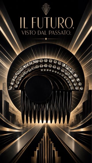 Pettinessa Anni 40/50 Art Déco antica