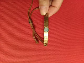 Braccialetto metallo con pietra turchese