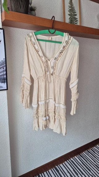 Vestido Boho Chic con Conchas