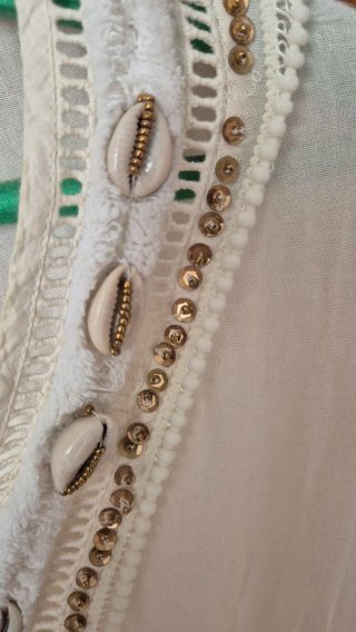 Vestido Boho Chic con Conchas