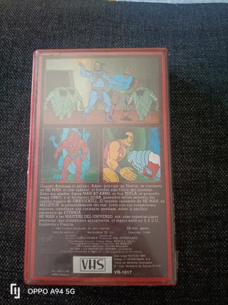 Película VHS He-Man Masters del Universo