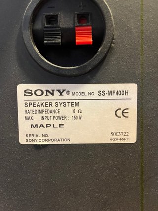 Sony SS-MF400H Altavoces de Torre (Pareja)