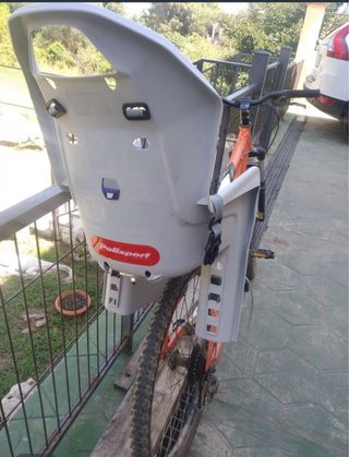Bicicleta Monty K20 con silla para bebé