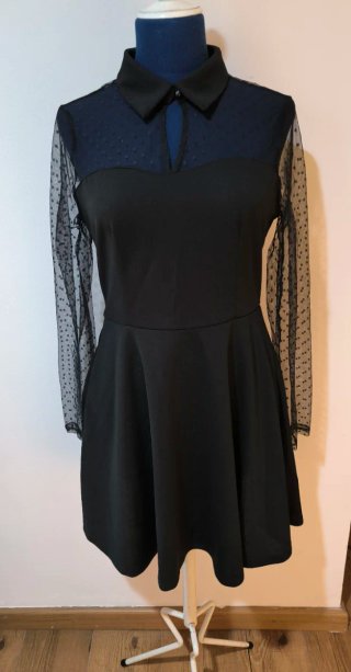 Vestido negro skater Shein Talla M (nuevo)