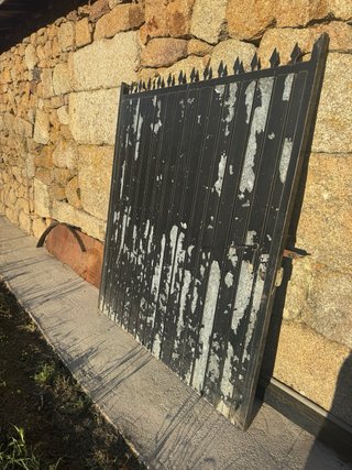 Portón hierro galvanizado