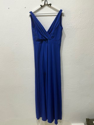 Vestido largo fiesta azul