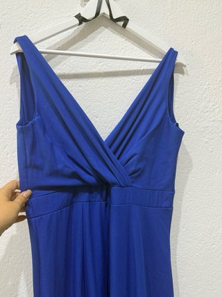 Vestido largo fiesta azul