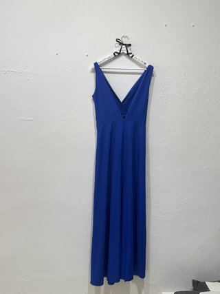 Vestido largo fiesta azul