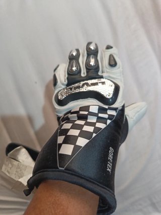 Guantes Level SQCF Negro/Blanco Nuevos