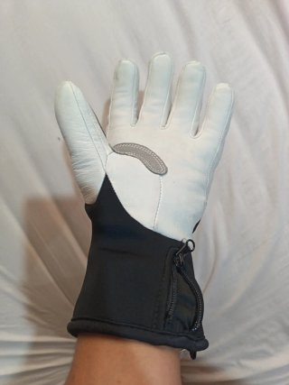 Guantes Level SQCF Negro/Blanco Nuevos
